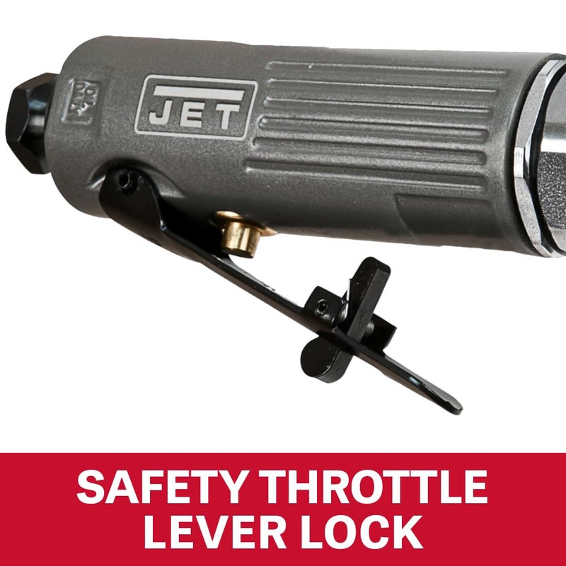 JET 1/4-Inch Pneumatic Right-Angle Die Grinder, 22000 RPM (JAT-403), Gray - Image 4